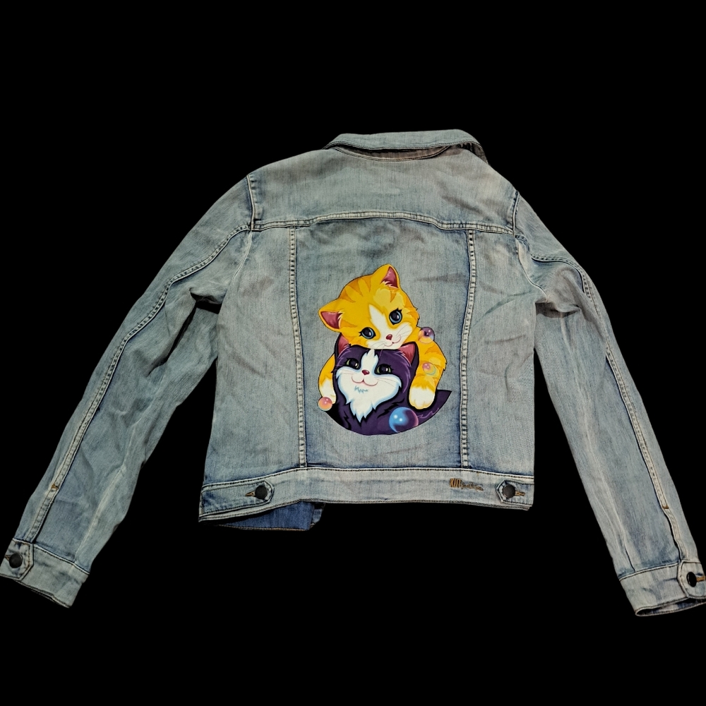 Lisa Frank Inspired Jean Jacket